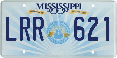 MS license plate LRR621