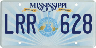 MS license plate LRR628
