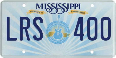 MS license plate LRS400