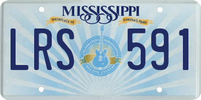 MS license plate LRS591