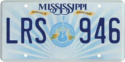 MS license plate LRS946