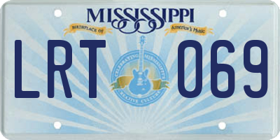 MS license plate LRT069
