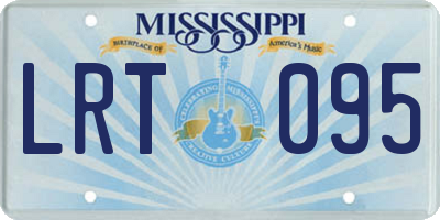 MS license plate LRT095