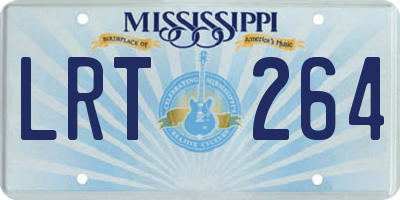 MS license plate LRT264