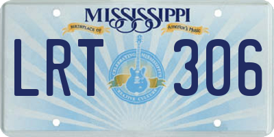 MS license plate LRT306