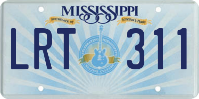 MS license plate LRT311