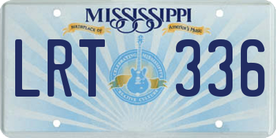 MS license plate LRT336