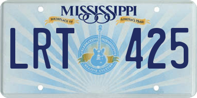 MS license plate LRT425