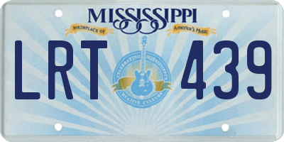 MS license plate LRT439