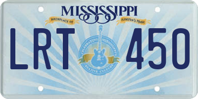 MS license plate LRT450