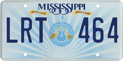 MS license plate LRT464