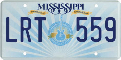 MS license plate LRT559