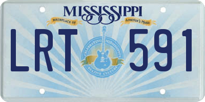MS license plate LRT591