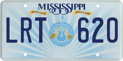 MS license plate LRT620