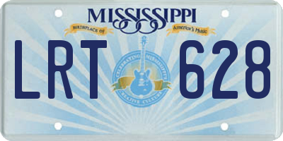 MS license plate LRT628