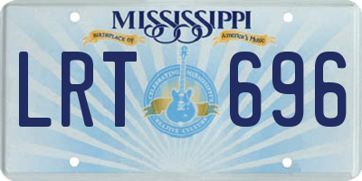 MS license plate LRT696