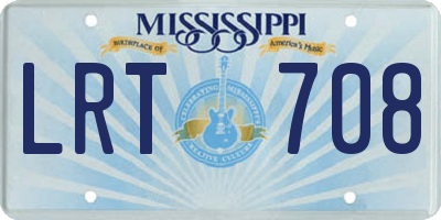 MS license plate LRT708
