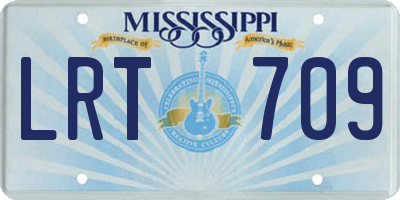 MS license plate LRT709