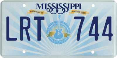 MS license plate LRT744