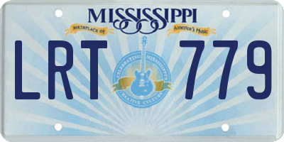 MS license plate LRT779