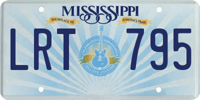 MS license plate LRT795