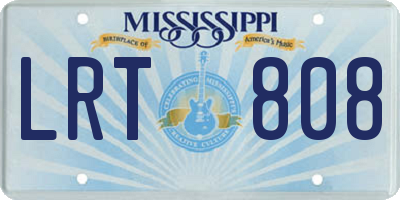 MS license plate LRT808