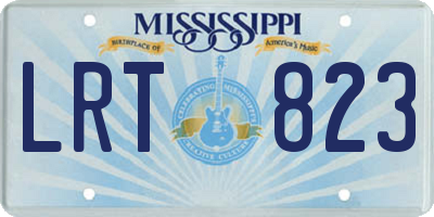 MS license plate LRT823