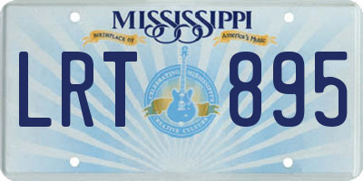 MS license plate LRT895