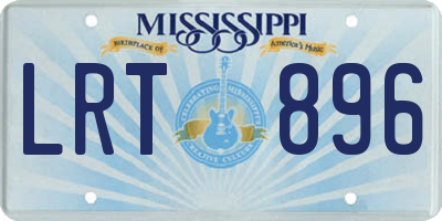 MS license plate LRT896