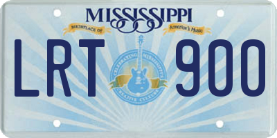 MS license plate LRT900