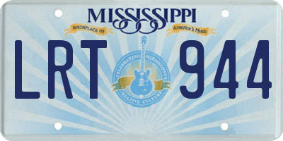 MS license plate LRT944