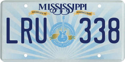 MS license plate LRU338