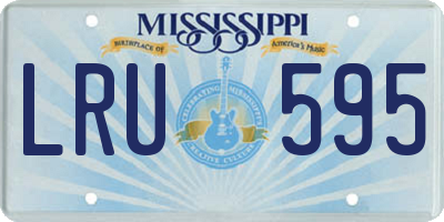 MS license plate LRU595