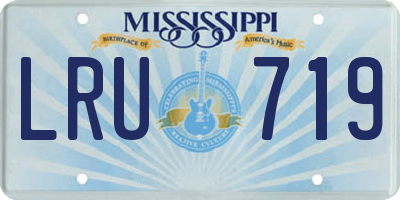 MS license plate LRU719