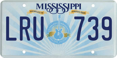 MS license plate LRU739