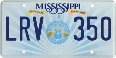 MS license plate LRV350