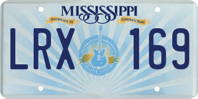 MS license plate LRX169
