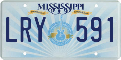 MS license plate LRY591