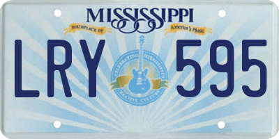 MS license plate LRY595