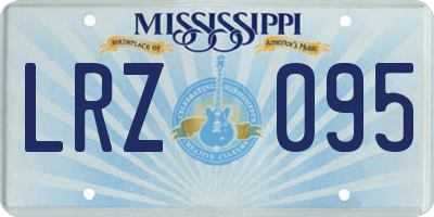 MS license plate LRZ095