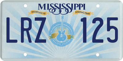 MS license plate LRZ125