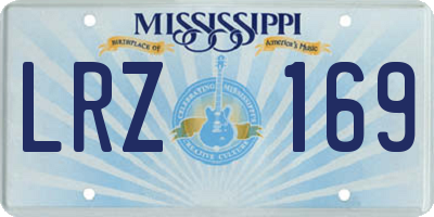 MS license plate LRZ169