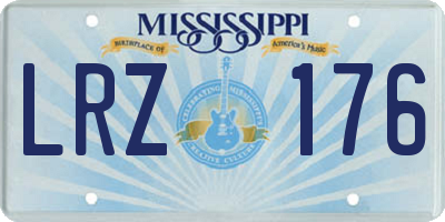 MS license plate LRZ176