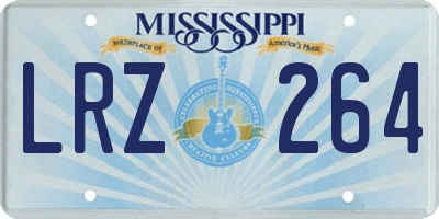 MS license plate LRZ264