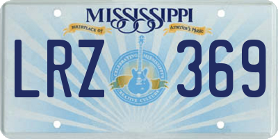 MS license plate LRZ369