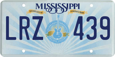 MS license plate LRZ439
