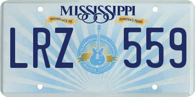 MS license plate LRZ559
