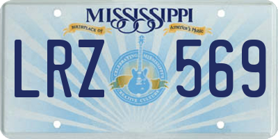 MS license plate LRZ569