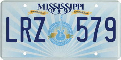 MS license plate LRZ579