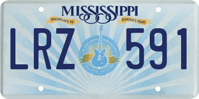 MS license plate LRZ591